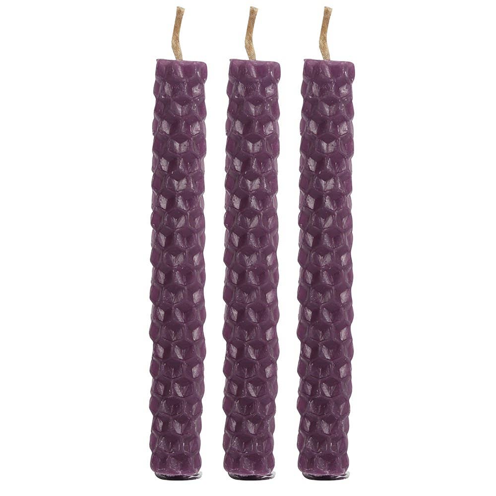 Purple Beeswax Magic Spell Candle