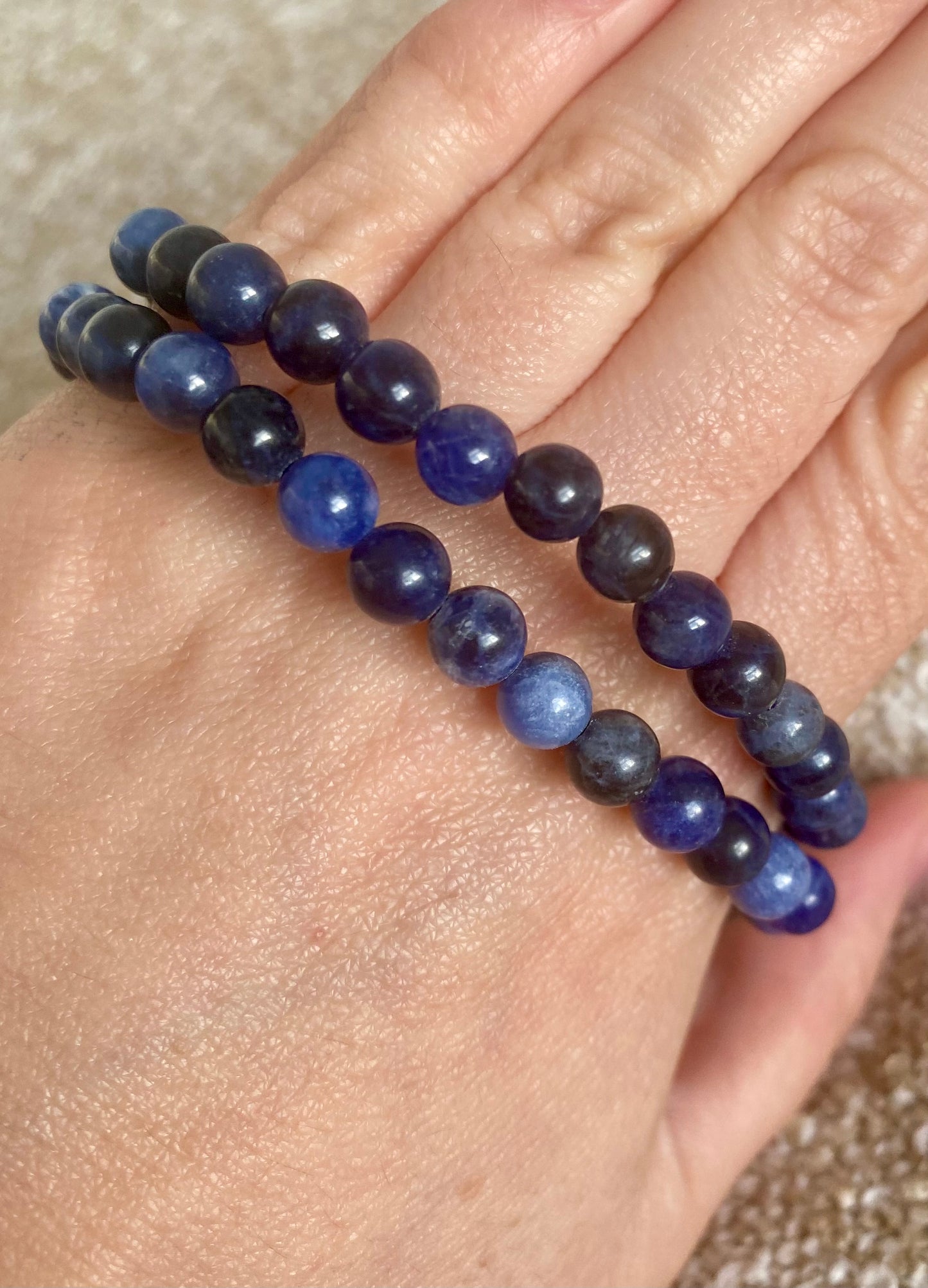 Sodalite - 6mm Beaded Bracelet