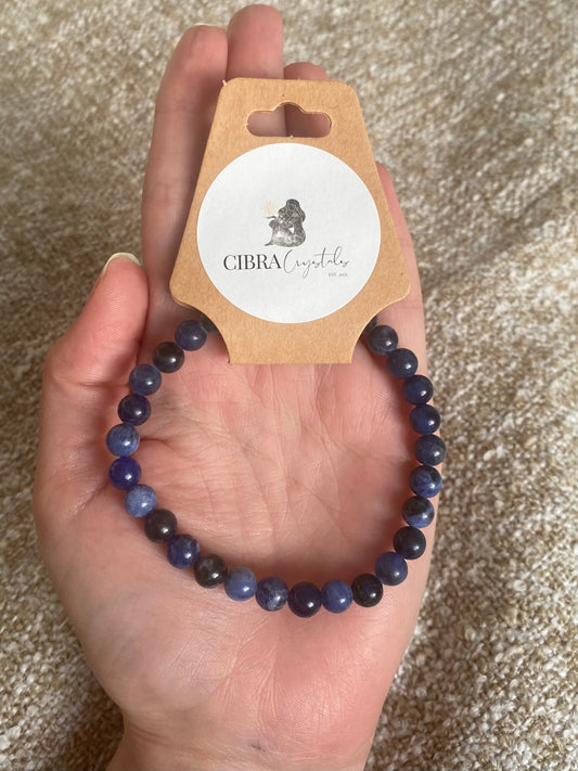 Sodalite - 6mm Beaded Bracelet