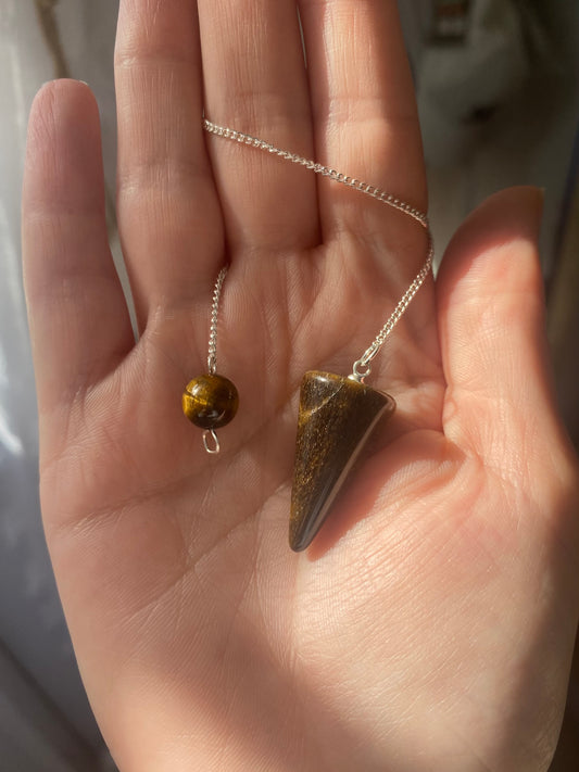 Tiger Eye Cone Pendulum