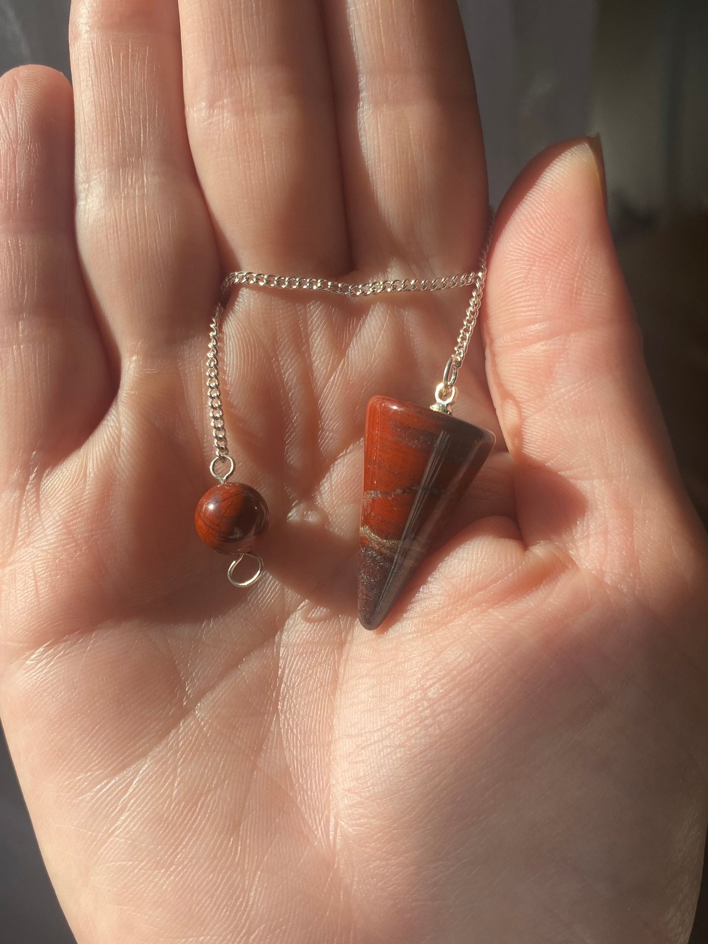 Red Jasper Cone Pendulum