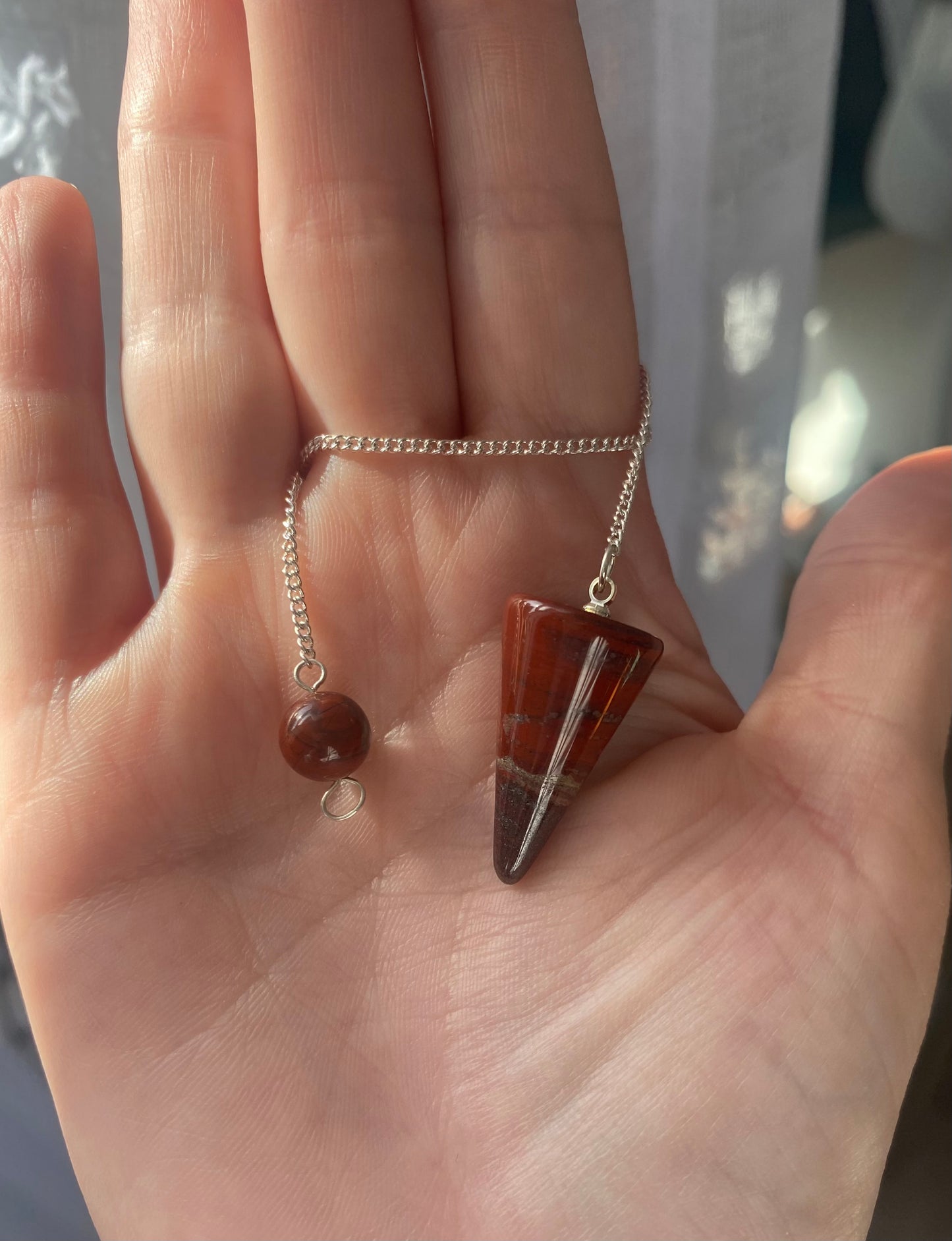 Red Jasper Cone Pendulum