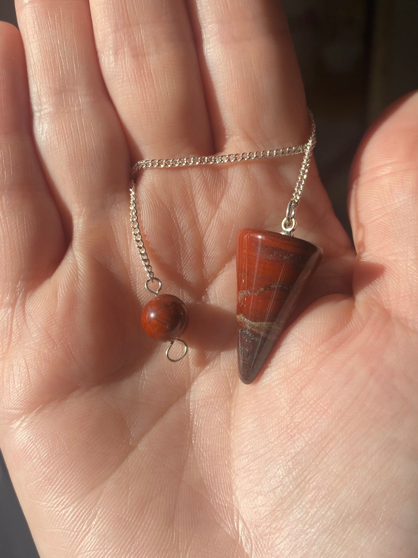 Red Jasper Cone Pendulum