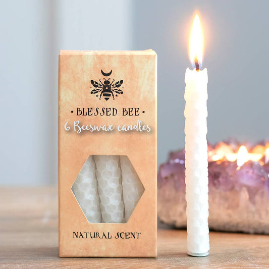 White Beeswax Magic Spell Candle